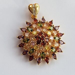 Elegant Multicolor Floral Pendant
